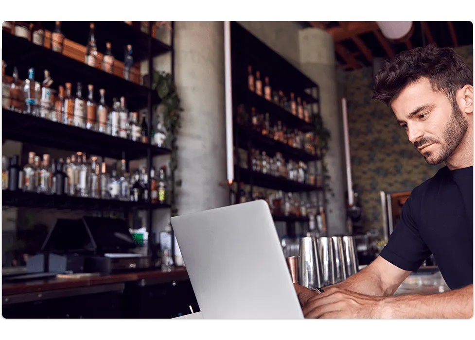 Online alcohol delivery storefront and products