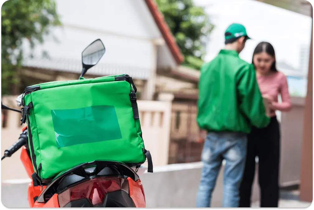 Driver app coordinating restaurant deliveries