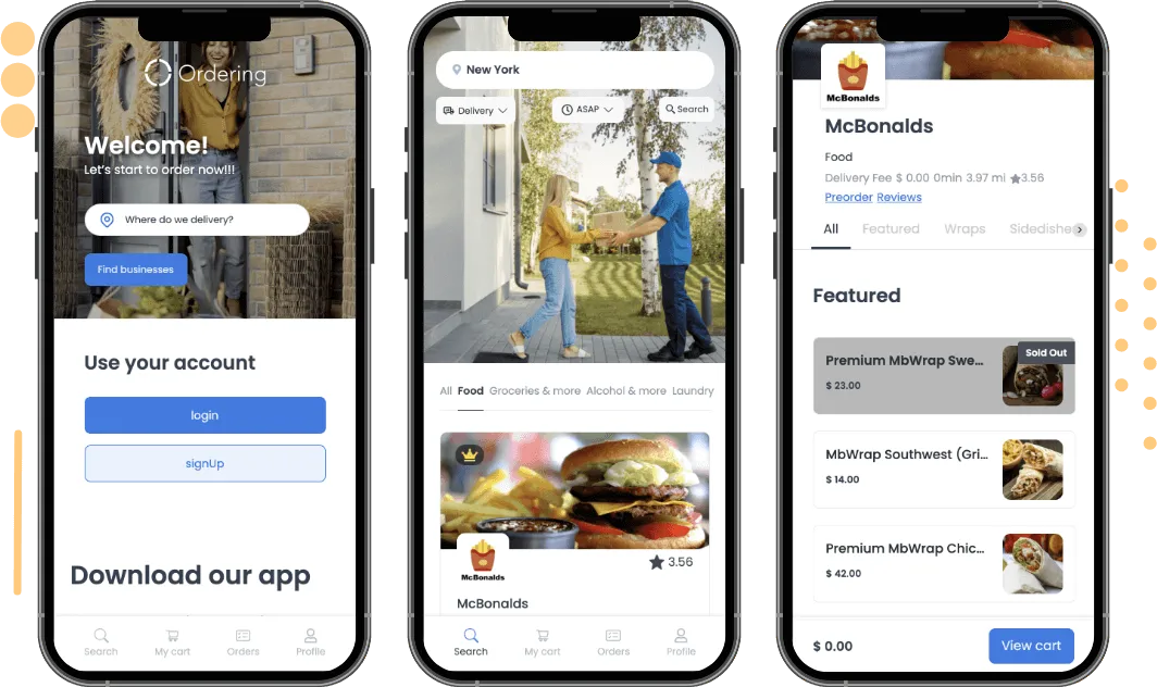 Progressive web app on a browser