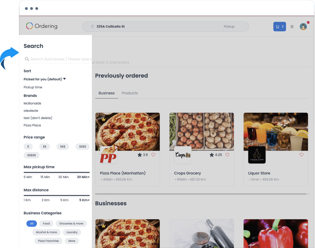 Advanced Search Business