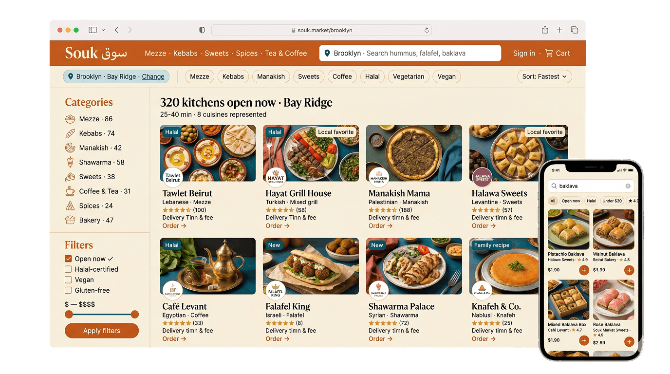 Arabic marketplace template