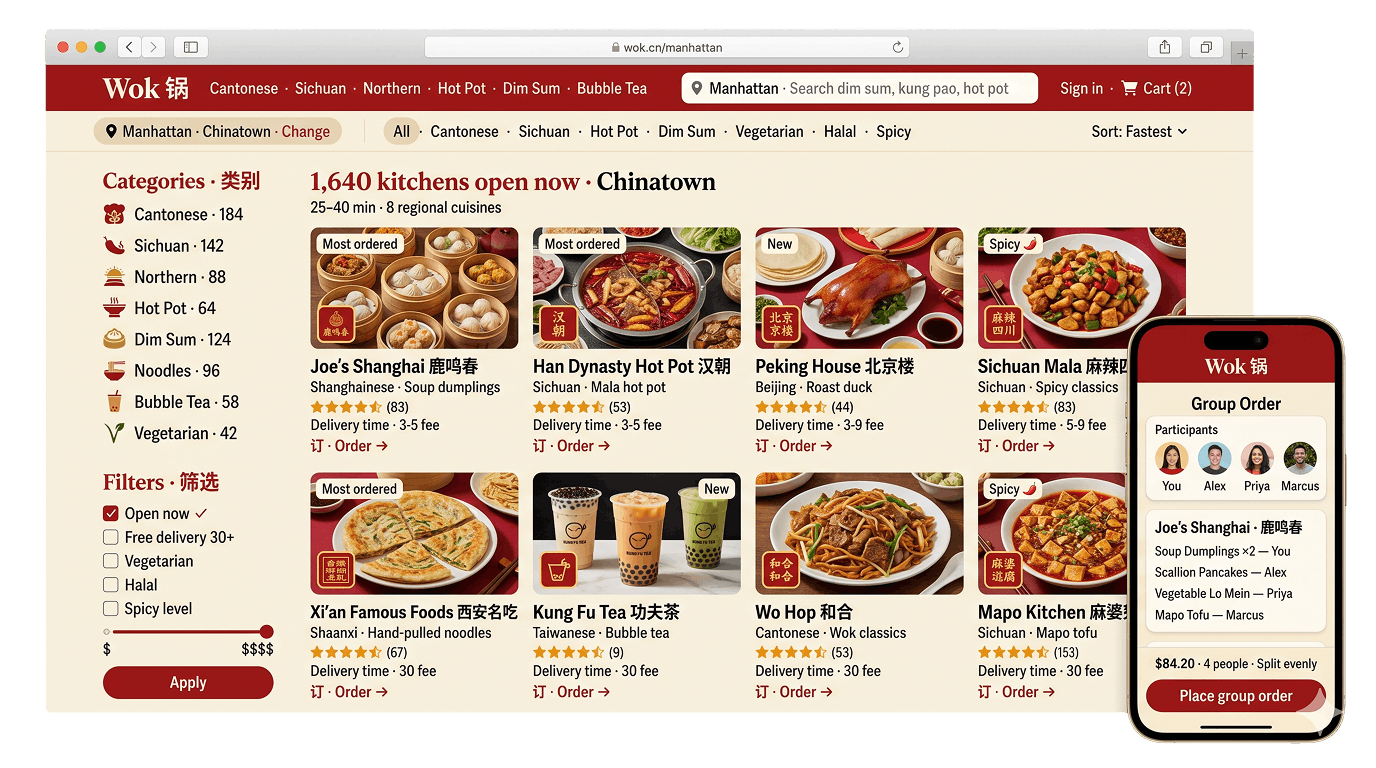 Pan-Asian marketplace template