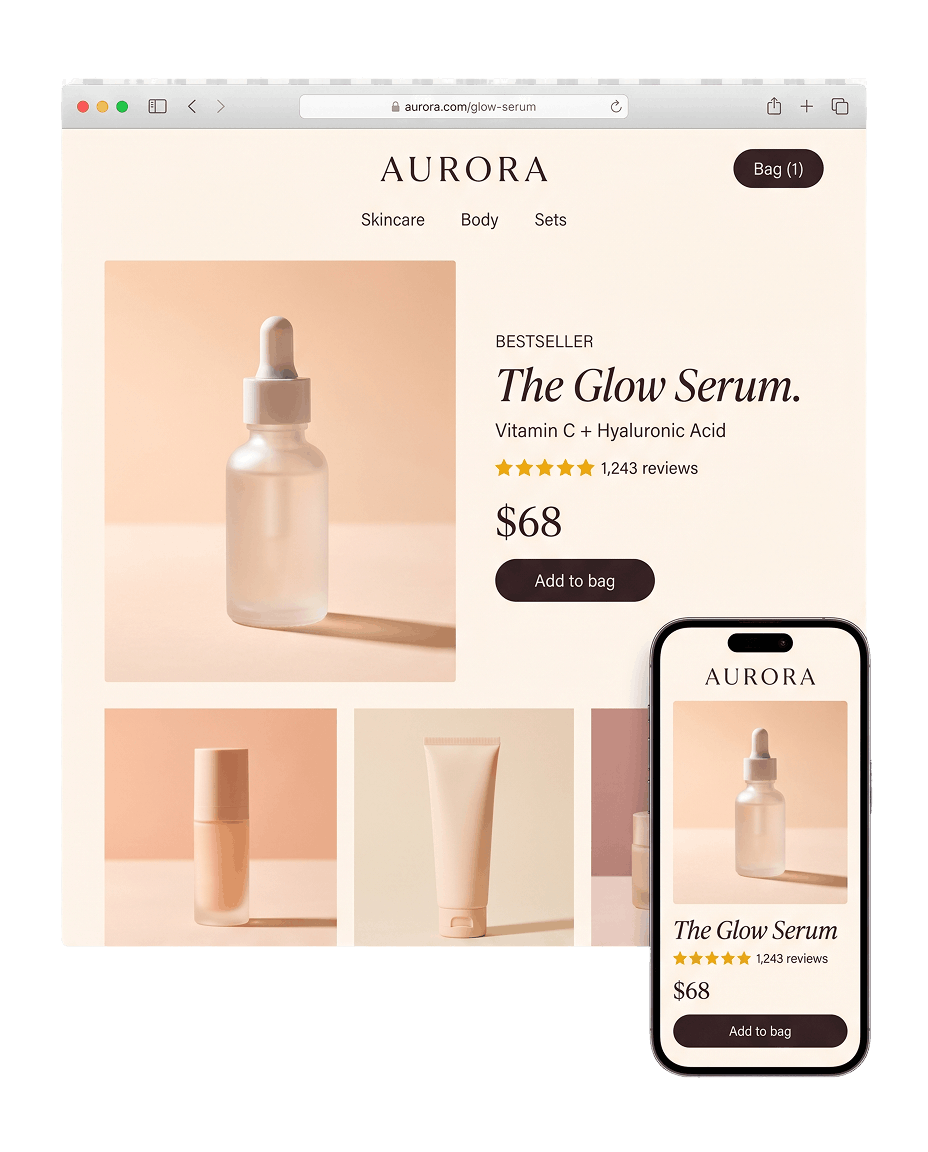 Beauty salon template preview