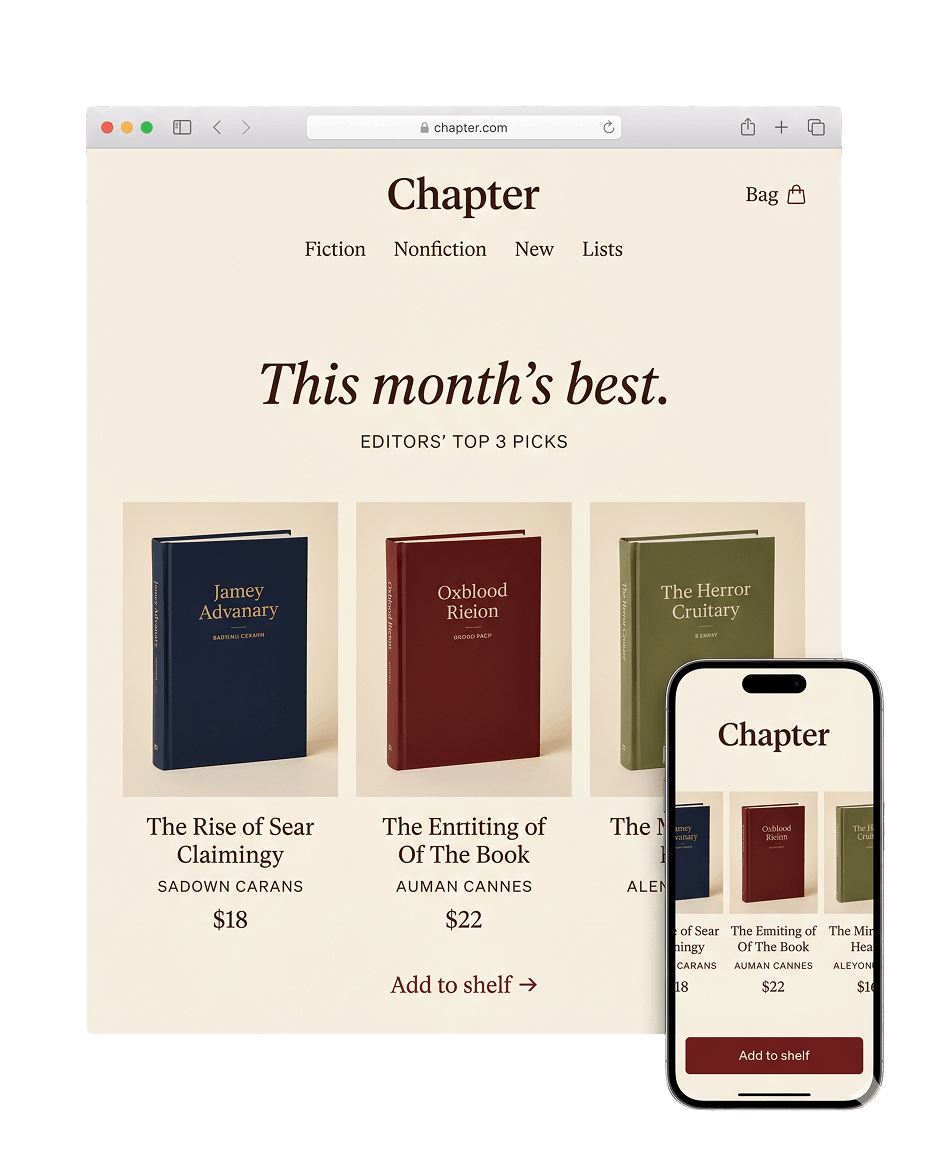 Books store template