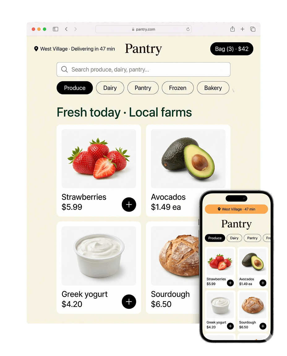 Groceries template