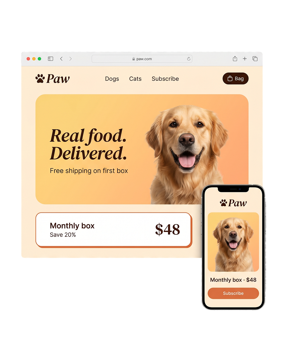 Pet store template