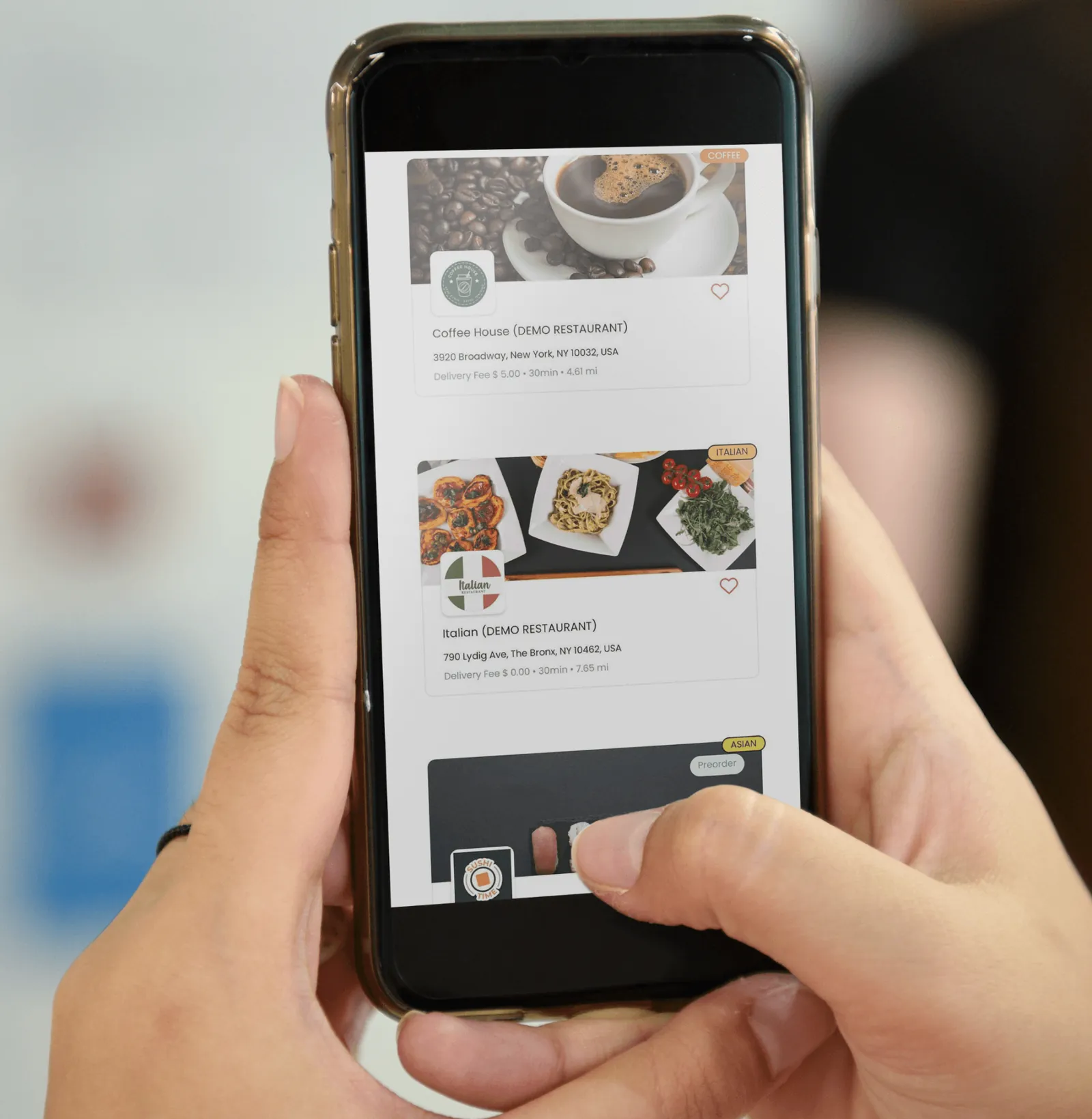 B2B ordering app illustration